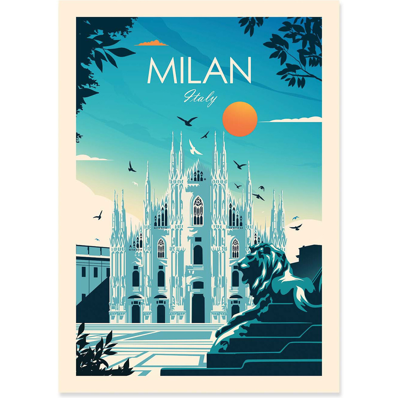 Affiche - Milan Italy - Studio Inception