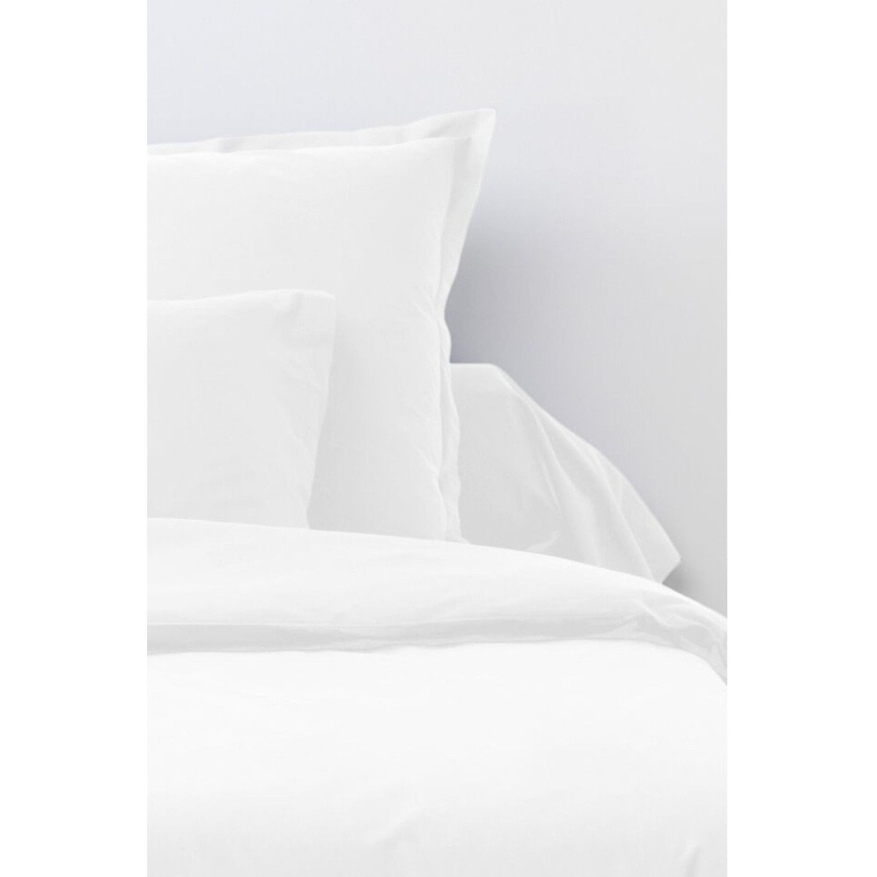 Parure De Drap 3 Pcs Drap Housse 90x190cm 100% Coton 57fils/cm2 Blanc