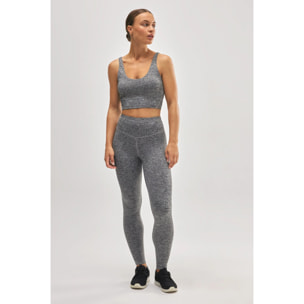 Leggings sportivi grigi a vita alta