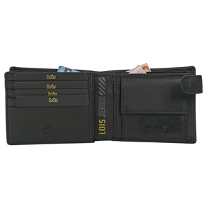 Cartera Hombre Piel Lois Wilson Negro