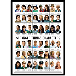 Affiche - Stranger Things Characters - Olivier Bourdereau
