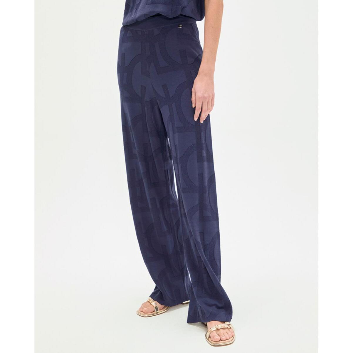 Pantaloni in tricot jacquard LC