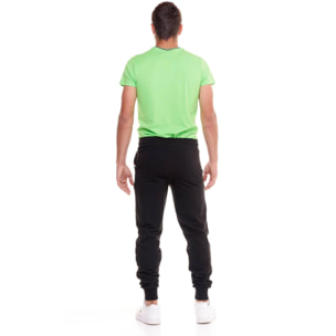 Pantaloni sportivi con polsini da uomo Leone Basic