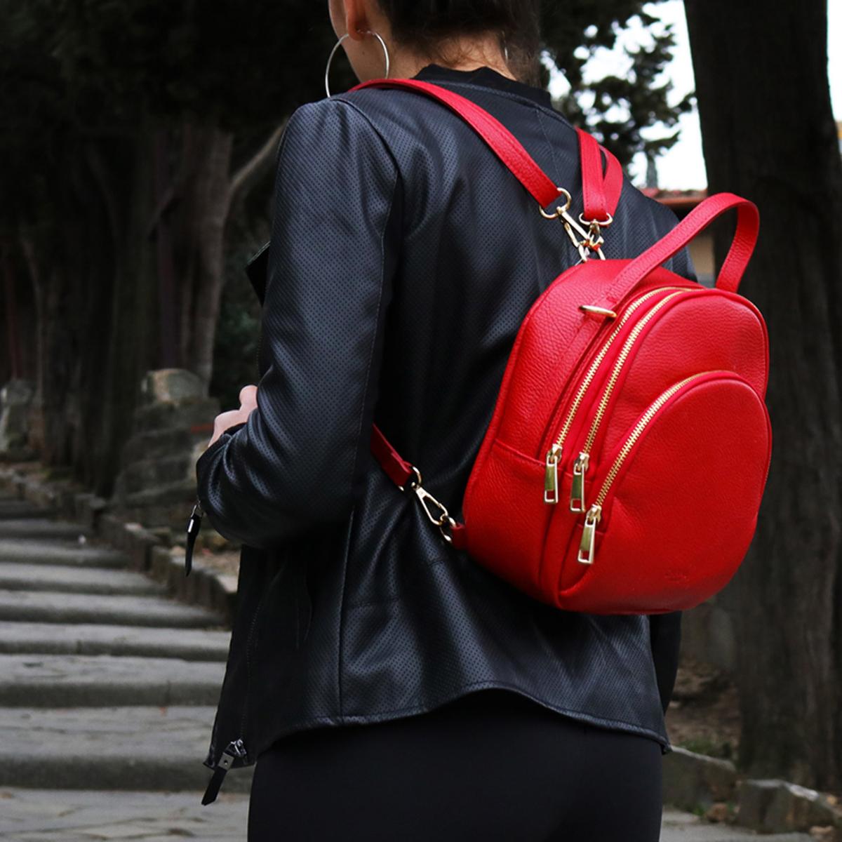 Mochila Cheval Firenze Zodiac Rojo