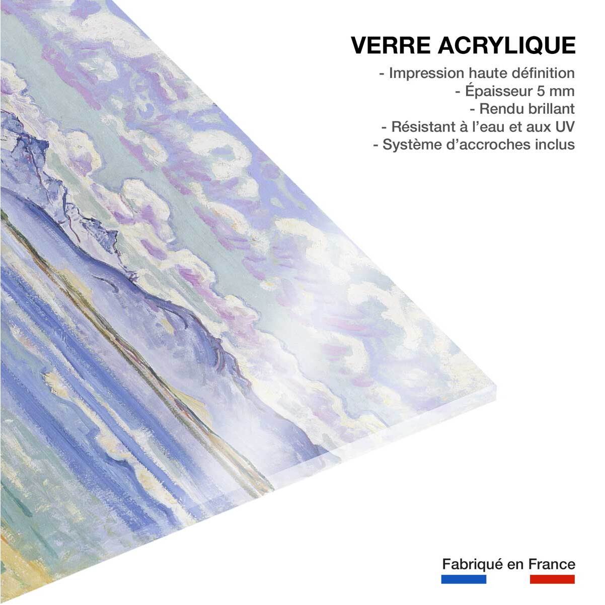 Tableau célèbre Weisshorn de Ferdinand Hodler Tableau plexiglas