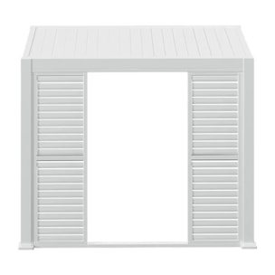 Persienne coulissante pour pergola bioclimatique "Evora" - 1/3 côté - 2,7 x 2,34m Blanc