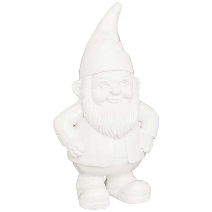 Statue nain de jardin déco extérieur Anao H.42cm résine assorti