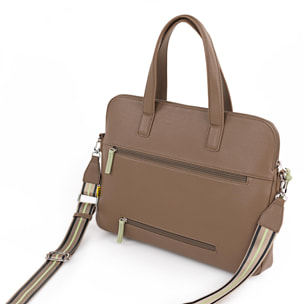 Bolso Maletin Portaordenador Mujer Lois Crandell Taupe