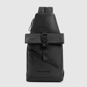 Piquadro Sac de poitrine homme en cuir pour iPad®mini avec protection RFID, convertible en sac à dos