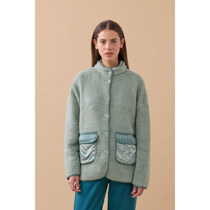 Giacca donna lisette in eco pelliccia e raso Noidinotte