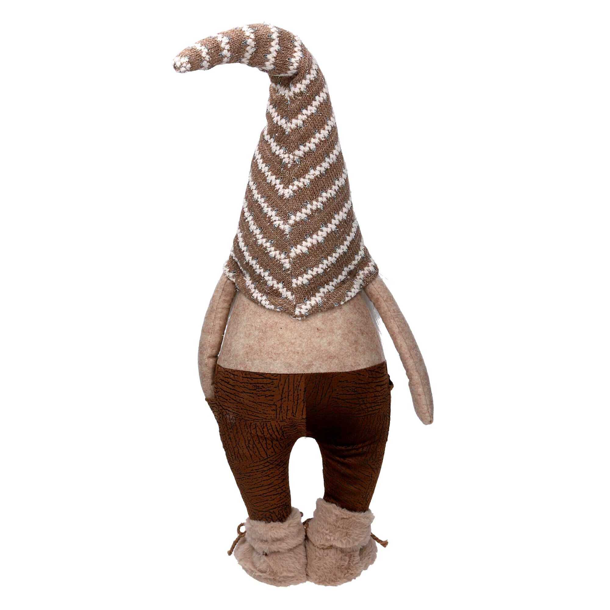 Gnomo in tessuto beige cm25x20h72