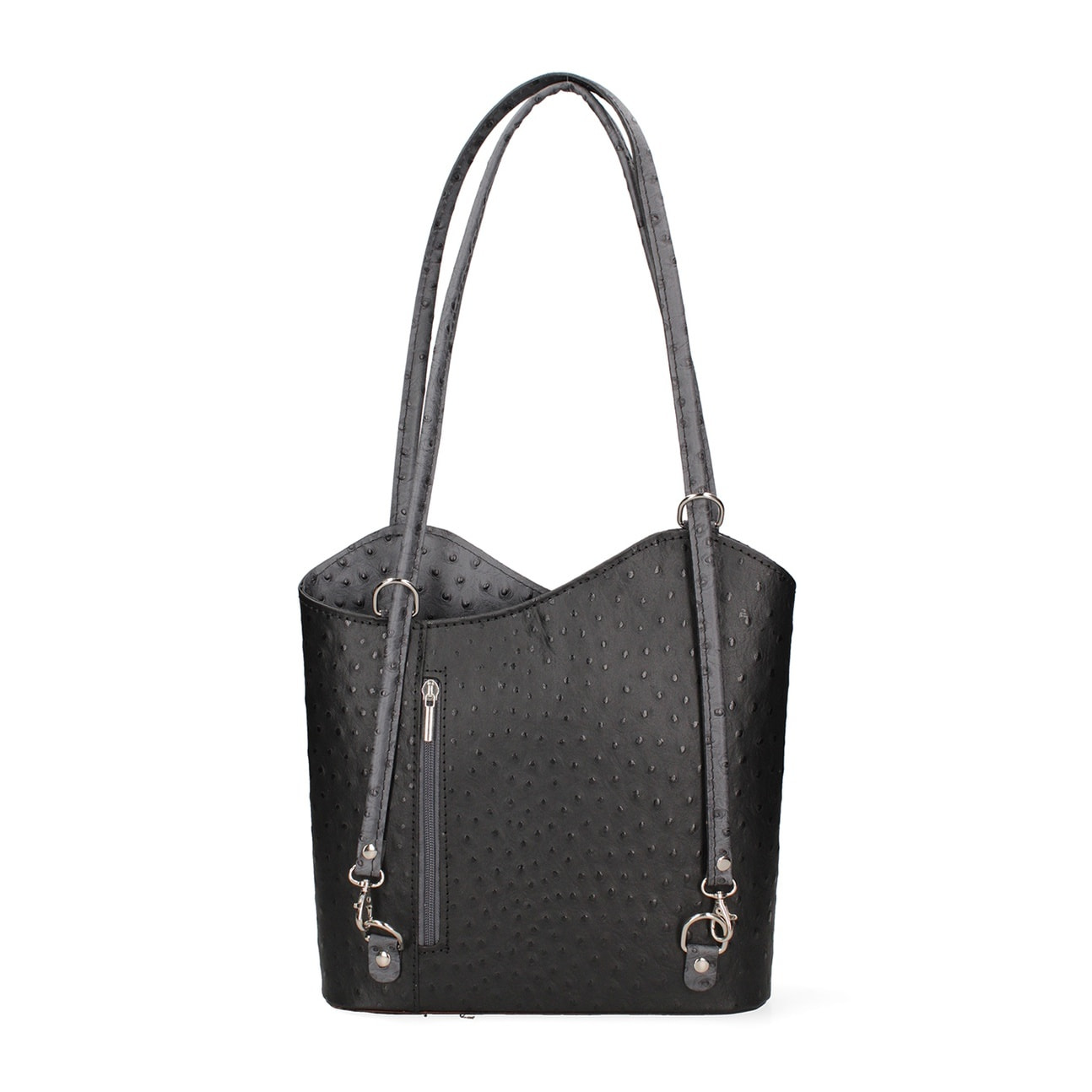 Zaino da donna in vera pelle - Modello Charlotte - 28.0 x 25.0 x 9.0 cm