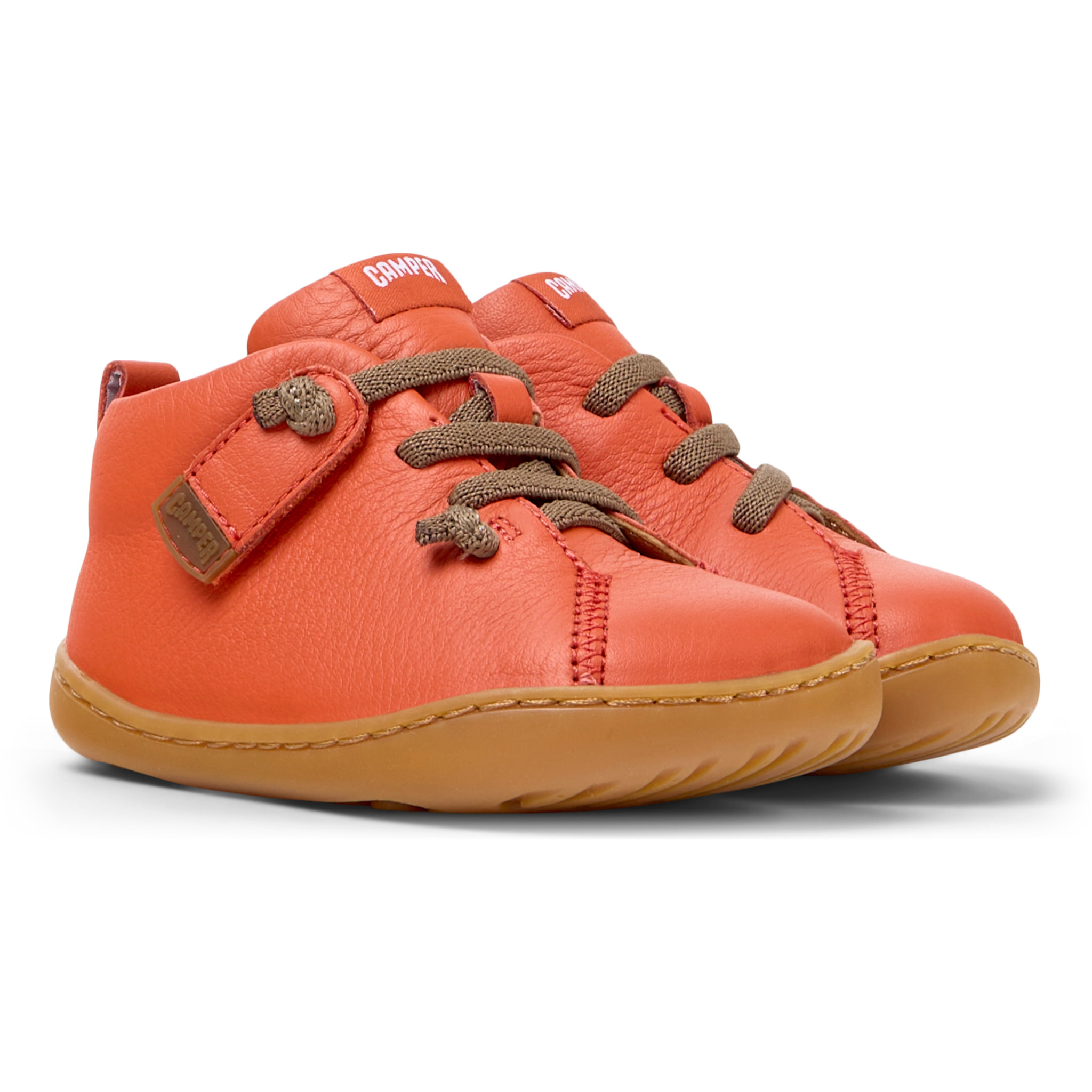 Zapatillas - CAMPER Peu Cami - Naranja - Cuero liso