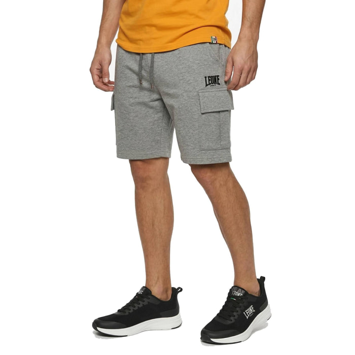 Bermuda cargo da uomo con logo piccolo