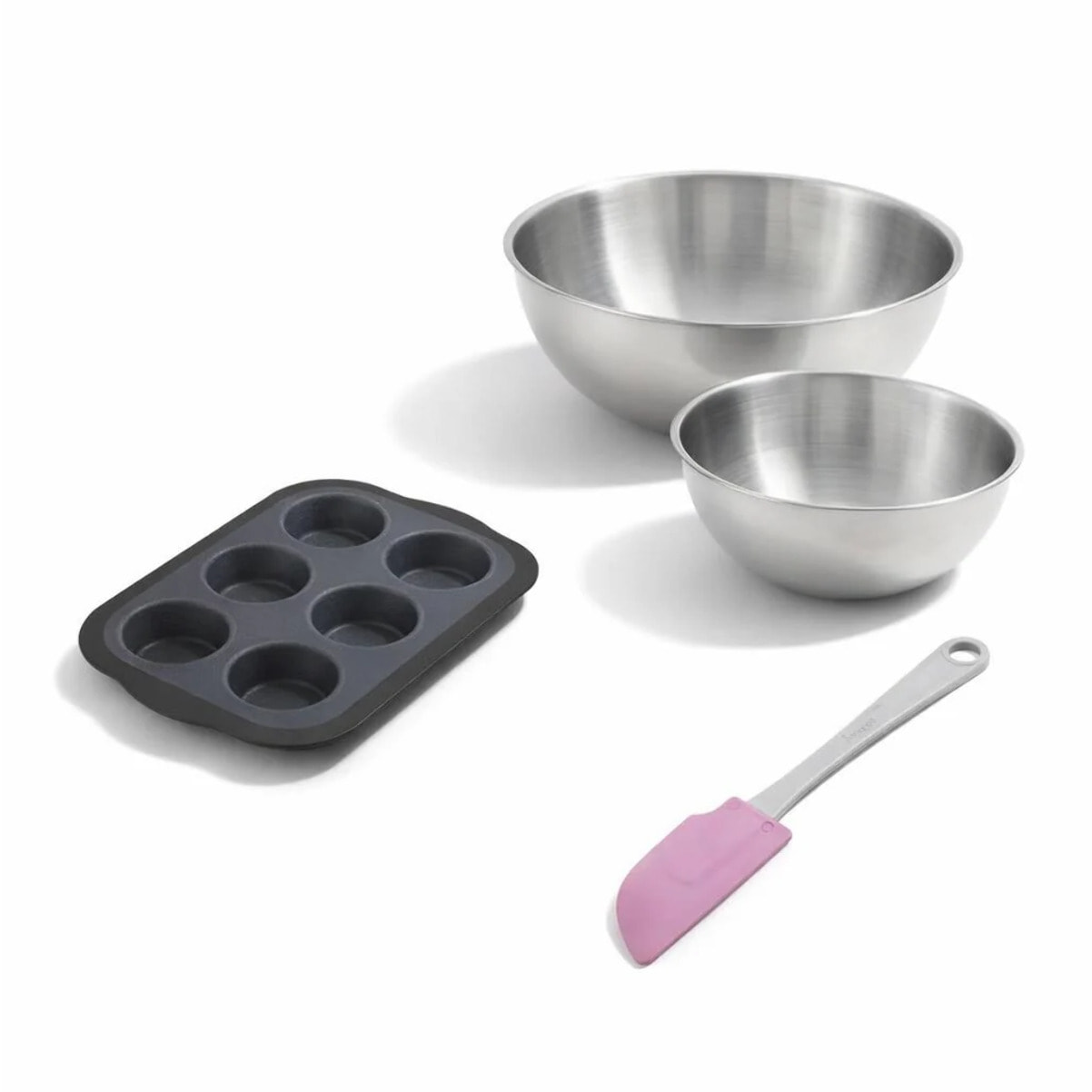 Set à pâtisserie 1 moule à muffins en silicone fibre de verre, 2 bols à mixer et 1 spatule Zenker Silicone