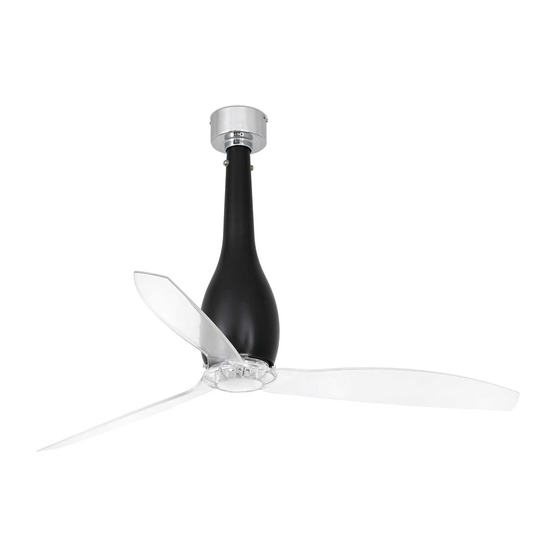 ETERFAN M Ventilateur noir mat/transparent DC