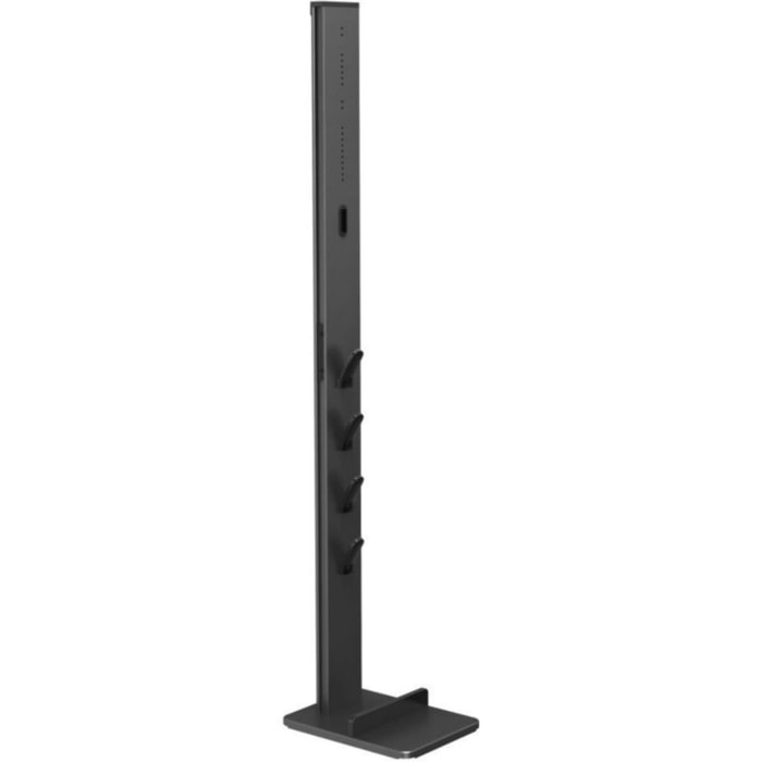 Support de rangement XAVAX Mural fixation universelle aspirateur balai noir