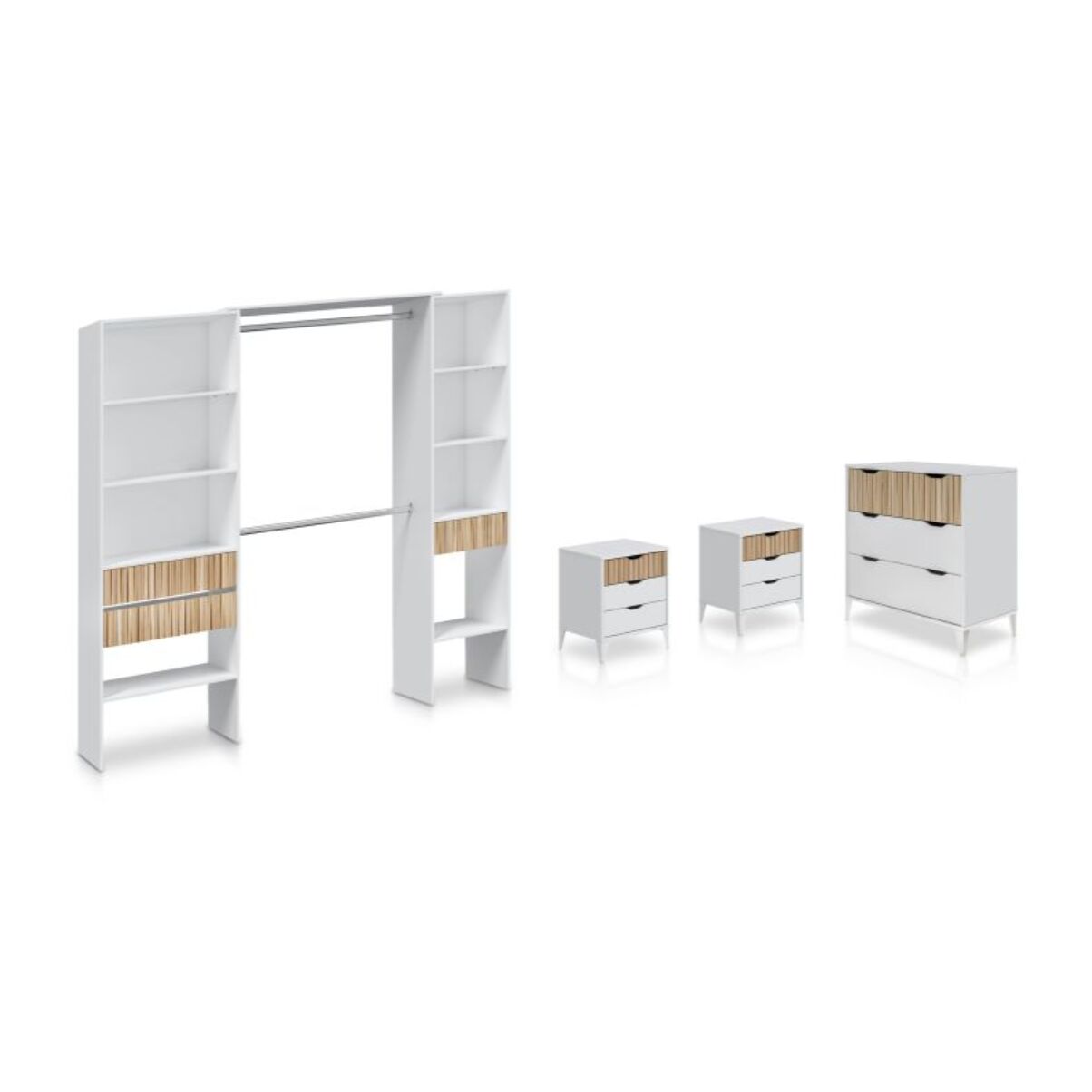 Dormitorio Nitza On Plus Blanco Artik (Blanco Mate) - Natur