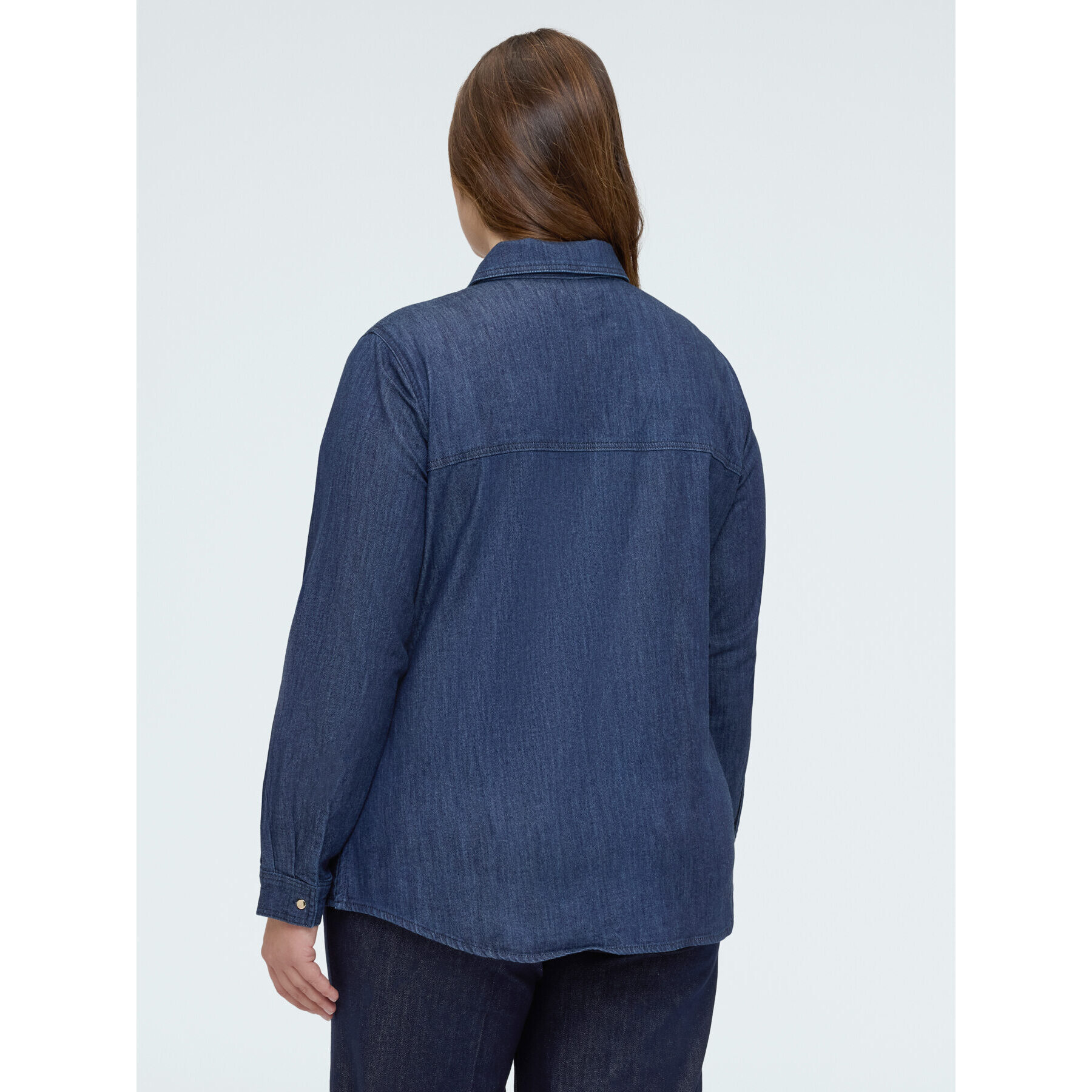 Fiorella Rubino - Camisa de denim con lazo/corbata - Azul