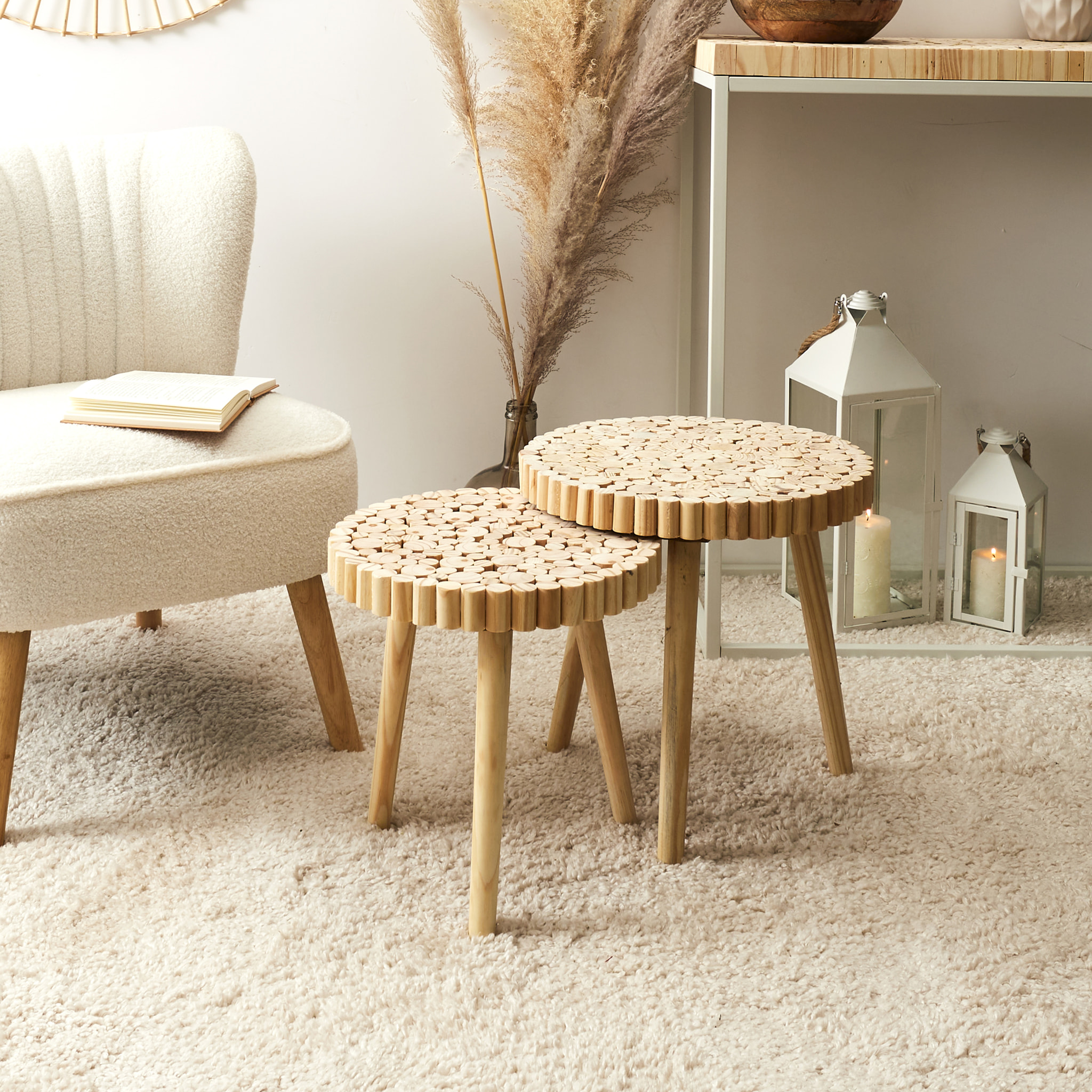 Table Gigogne Rondin