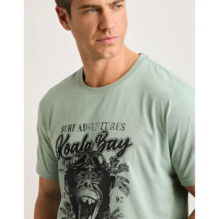 Camiseta Manga Corta Verde - Monquecito