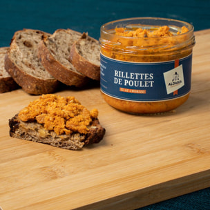 2 Rillettes de poulet façon chorizo - 2x180g - France