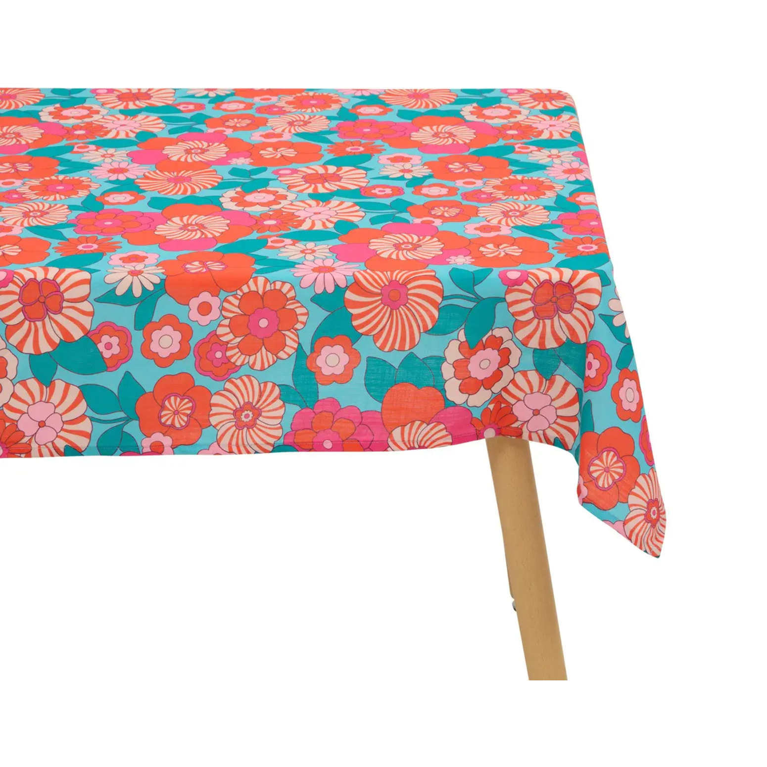 Nappe Cha Cha Pop 140x240cm bleu