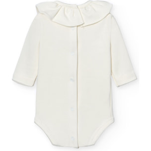 Body bebé manga larga cuello volante