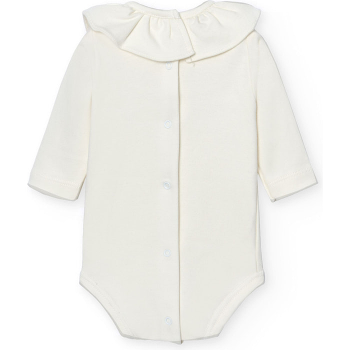 Body bebé manga larga cuello volante