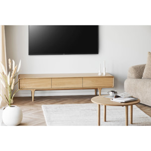 Jena - Tavolino da caffè in rovere naturale ø70x40 cm