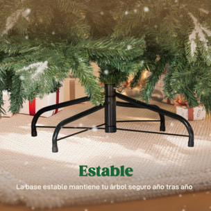Árbol de Navidad Artificial 150 cm, Ramas Realistas con Efecto Nieve, Árbol de Navidad con Soporte de Acero, Base Plegable, Montaje Rápido, Decoración Navideña para Hogar, Fiesta