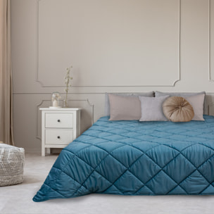 TRAPUNTA INVERNALE MATRIMONIALE IN VELLUTO OTTANIO PRODOTTO ITALIANO