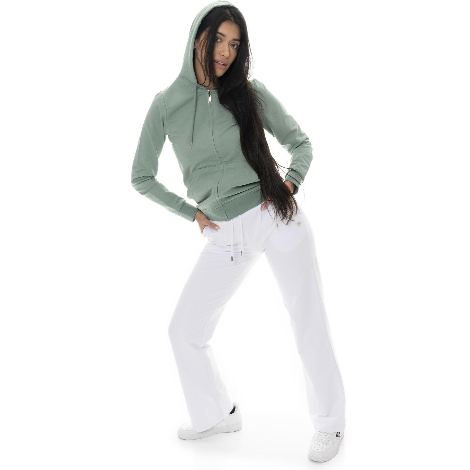 Pantaloni da donna a palazzo non felpati Leone Basic