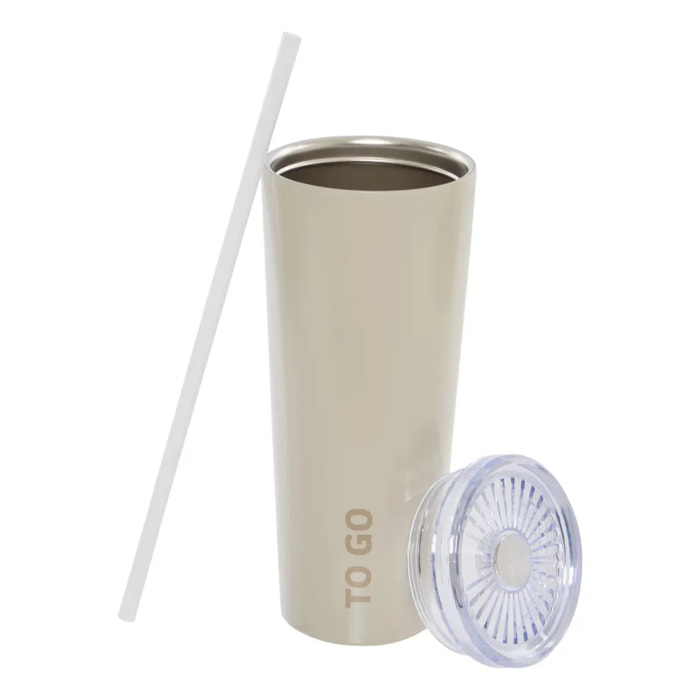 Gobelet rond 0,7L beige