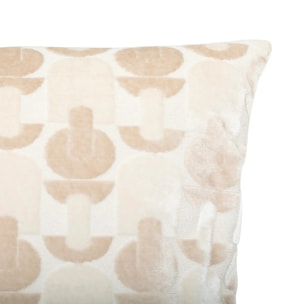 Coussin "Luna" jacquard velours lin 35x75cm