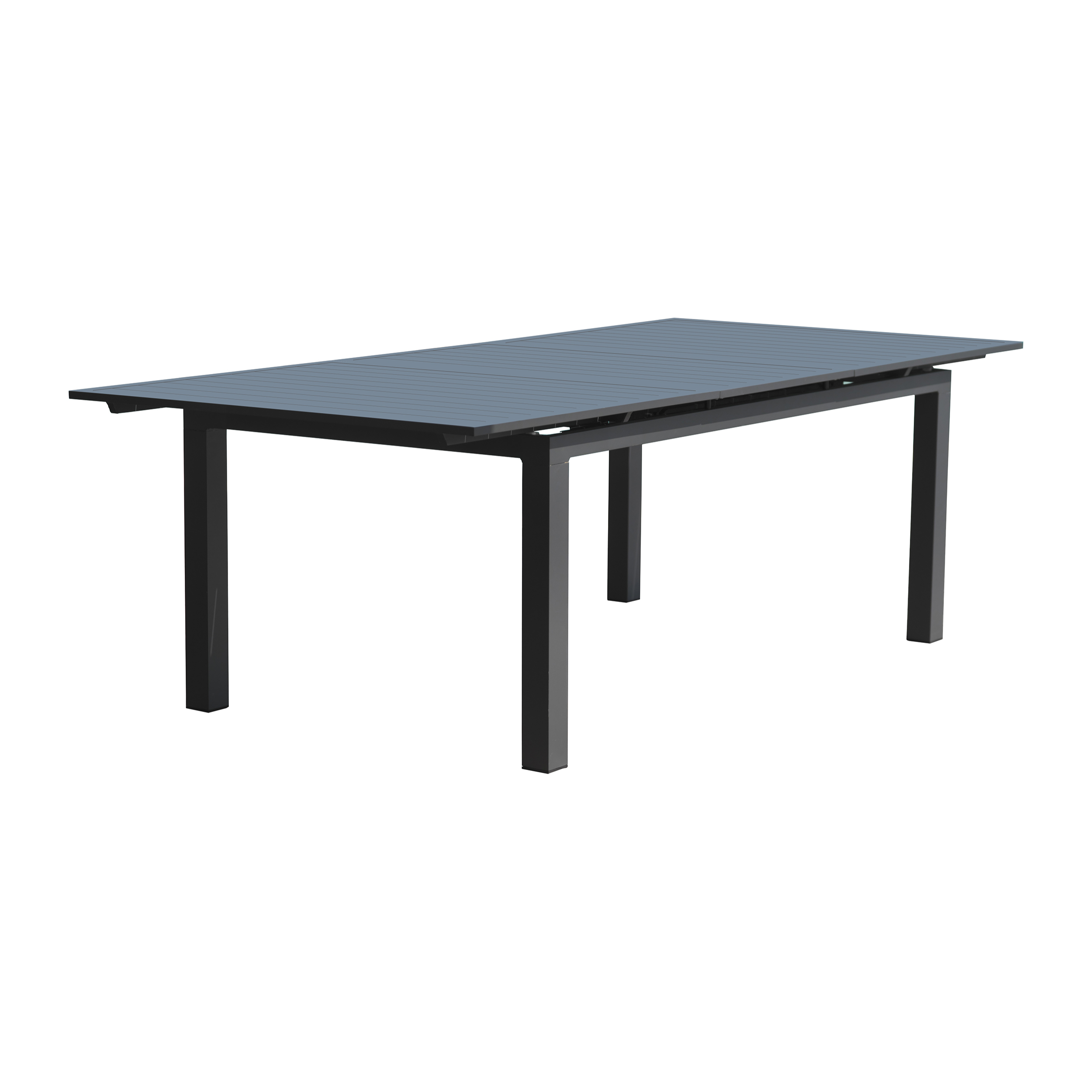 MIAMI - Table de jardin 12 places en aluminium gris anthracite