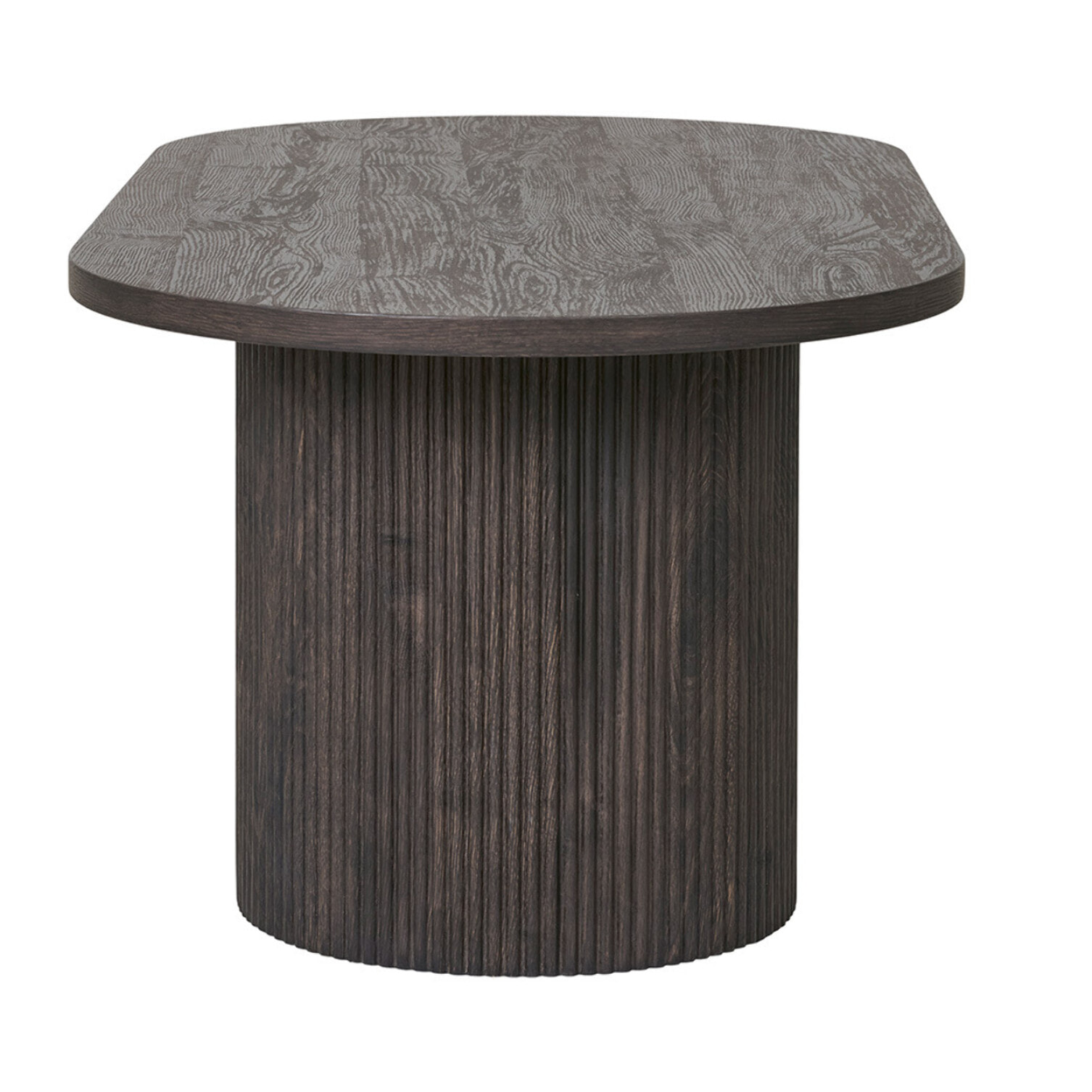 Oliva - table basse - effet bois - 120 cm - Noir