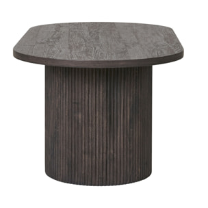 Oliva - table basse - effet bois - 120 cm - Noir