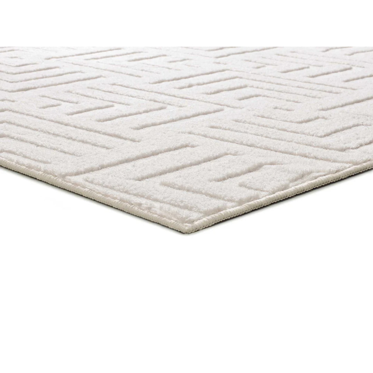 Alfombra lavable con relieve en color blanco Estilo, varias medidas disponibles