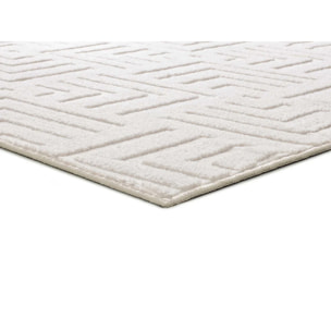 Alfombra lavable con relieve en color blanco Estilo, varias medidas disponibles