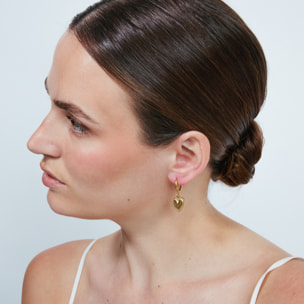 Pendientes Dadis acabado oro amarillo 18k