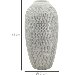 VASO RESINA WAVE CM Ø 21X43