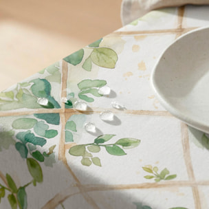 Nappe anti-taches HIEDRA VERT - en 100 % coton
