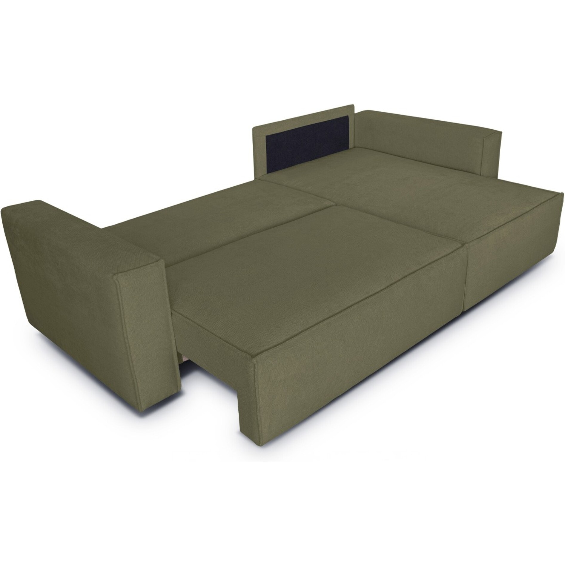 Canapé d'angle convertible 4 places en tissu chenille - LIVIA