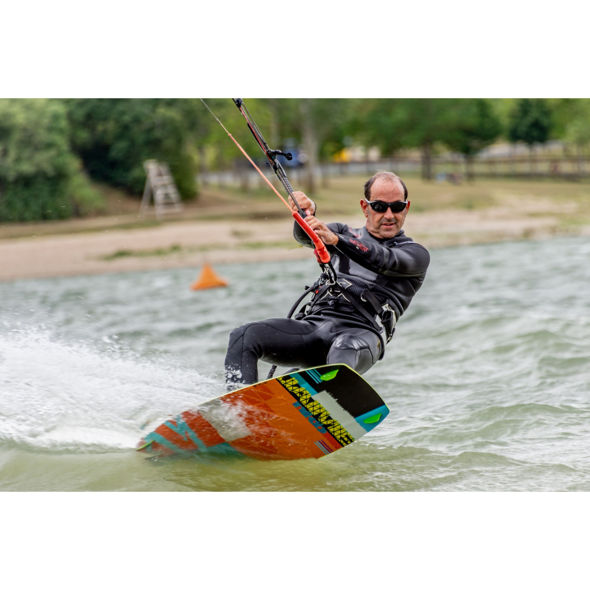 GAFAS DE WATER SPORT OCEAN LAKE GARDA de color Negro