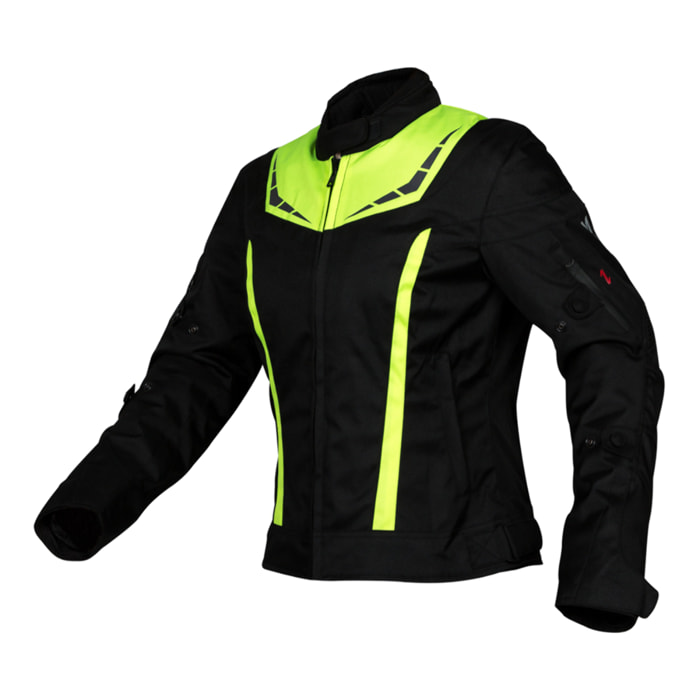 CHAQUETA DE MOTO CHICA DIANA FLUO  INVICTUS