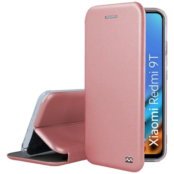 Etui IBROZ Xiaomi Redmi 9T Etui cuir rose