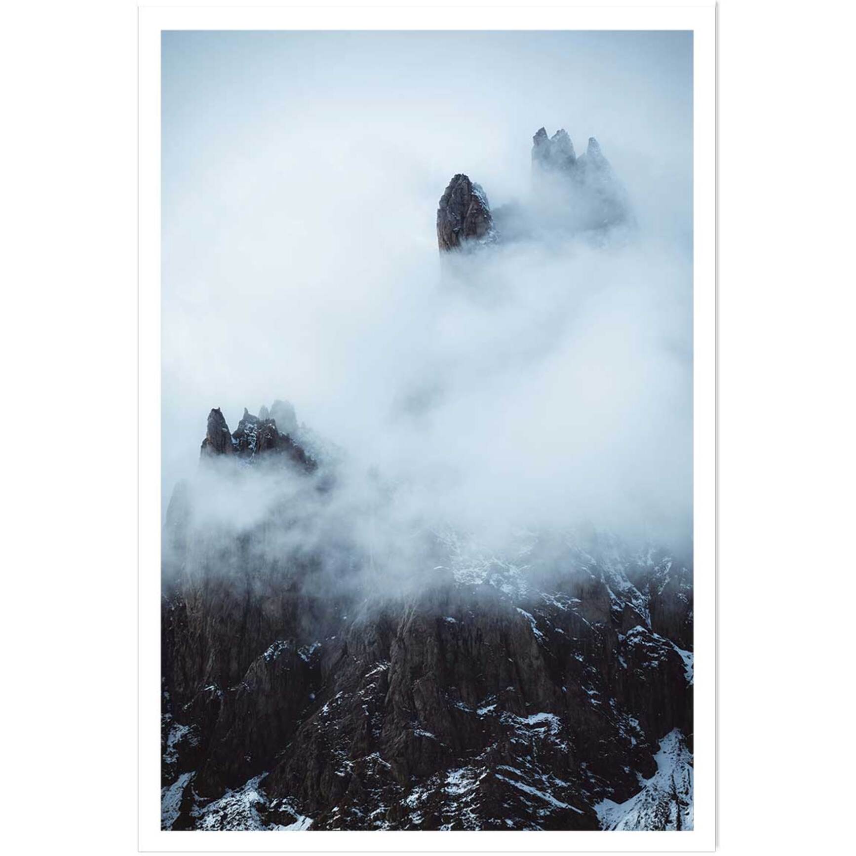 Affiche paysage tempête dans les alpes suisses Affiche seule