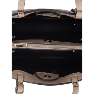 Borsa a mano da donna Made in Italy - Modello Novara Ultra - 100% pelle - 28.0 x 21.0 x 12.0 cm