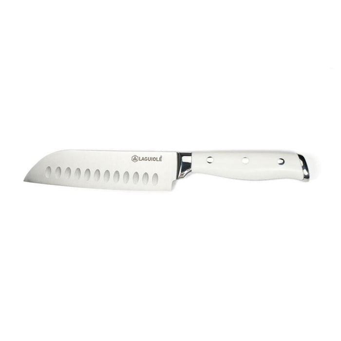 Couteau santoku blanc 29cm - "Elégance"